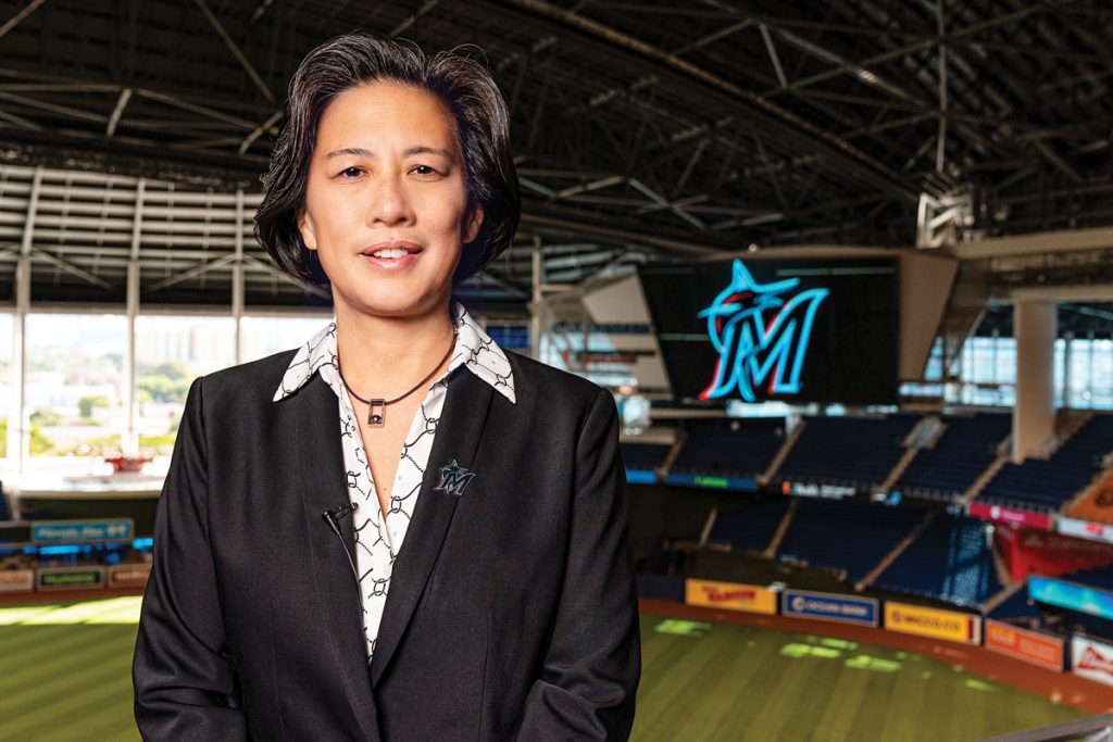 Kim Ng is Major League Baseball’s first female GM, and the fifth person to lead the Marlins’ baseball operations