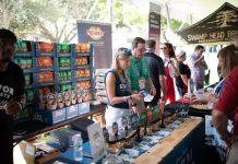 Vendors talk to guests at a previous year's Savor St. Pete event.