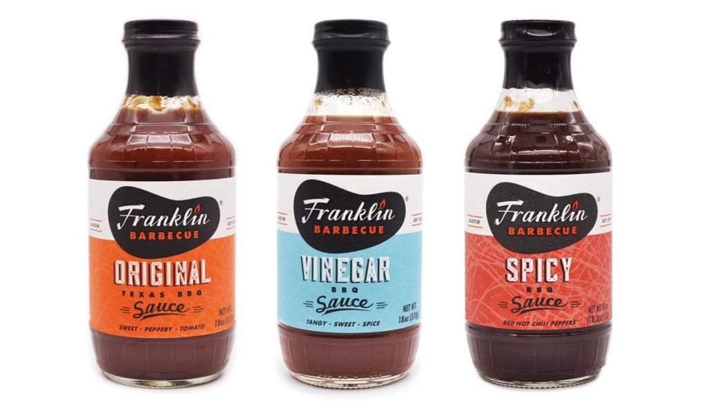 Franklin Barbecue barbecue sauce trio ($30)